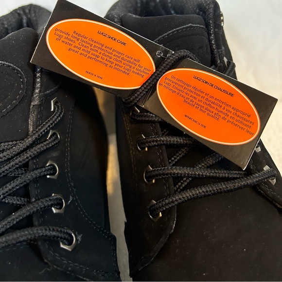 Lugz Mens Mantel Mid Man Made Mid-Calf Black Suede work Boots / Size 11 - Picture 6 of 15